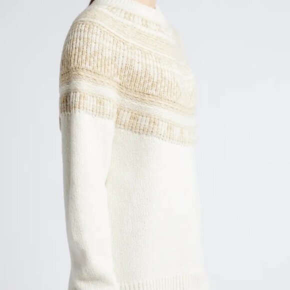 Treasure & Bond Fair Isle Sweater in Ivory/Tan Fair Isle - Picture 2 of 7